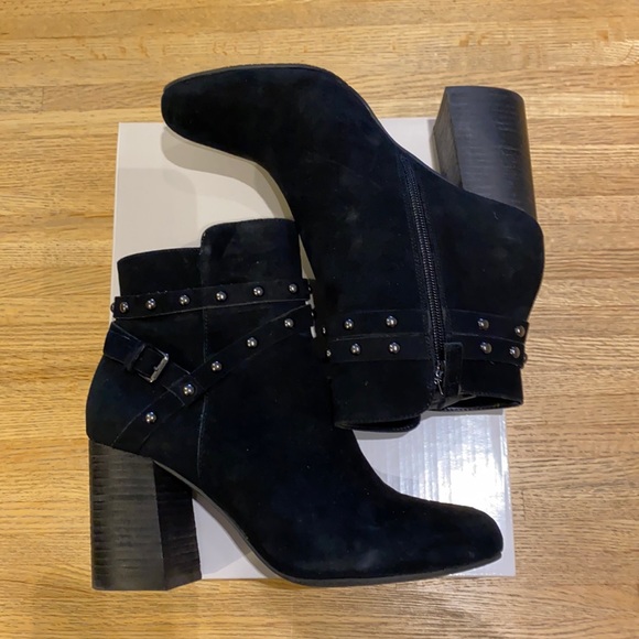 bp Shoes - BP. Kolo Flared-Heel Studded Bootie